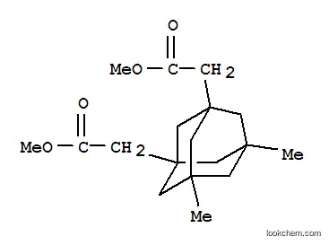 Molecular Structure of 17768-32-0 (Tricyclo[3.3.1.13,7]decane-1,3-diaceticacid, 5,7-dimethyl-, 1,3-dimethyl ester)