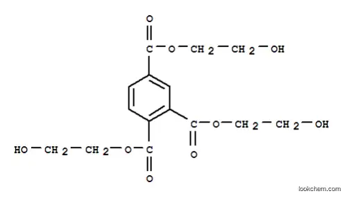 Molecular Structure of 17773-18-1 (tris(2-hydroxyethyl) benzene-1,2,4-tricarboxylate)