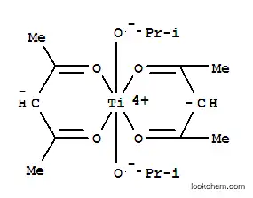 Molecular Structure of 17927-72-9 (Titanium diisopropoxide bis(acetylacetonate))