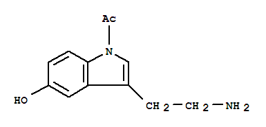 Ethanone,1-[3-(2-aminoethyl)-5-hydroxy-1H-indol-1-yl]- cas  17994-17-1