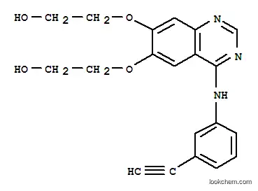 Molecular Structure of 183321-84-8 (4-[(3-Ethynylphenyl)amino]-6,7-bis(2-hydroxyethoxy)quinazoline)