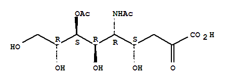 (2S,4S,5R,6R)-5-ACETAMIDO-6-(1-ACETYLOXY-2,3-DIHYDROXYPROPYL)-2,4-DIHYDROXYOXANE-2-CARBOXYLIC ACIDCAS
