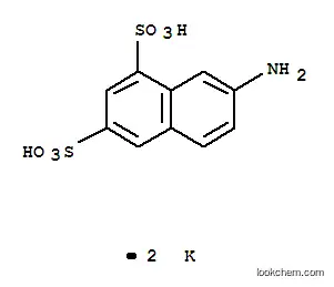 Molecular Structure of 18589-26-9 (7-AMINONAPHTHALENE-1,3-DISULFONIC ACID, POTASSIUM SALT)