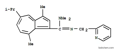 N,N,3,8-tetramethyl-5-propan-2-yl-N'-(pyridin-2-ylmethyl)azulene-1-carboximidamide