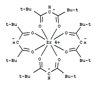 Tetrakis(2,2,6,6-tetramethyl-3,5-heptanedionato)zirconium(IV), 99% [Zr(TMHD)4]