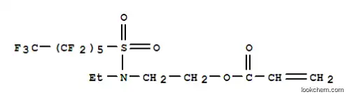 Molecular Structure of 1893-52-3 (2-[ethyl[(tridecafluorohexyl)sulphonyl]amino]ethyl acrylate)