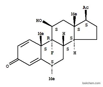 Molecular Structure of 1895-19-8 (9-fluoro-11beta-hydroxy-6alpha-methylpregna-1,4-diene-3,20-dione)