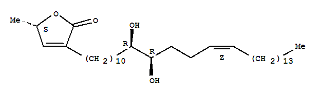 2(5H)-Furanone,3-[(11R,12R,15Z)-11,12-dihydroxy-15-triaconten-1-yl]-5-methyl-, (5S)-