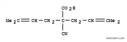 Molecular Structure of 189640-37-7 (2-CYANO-5-METHYL-2-(3-METHYLBUT-2-ENYL)HEX-4-ENOIC ACID)