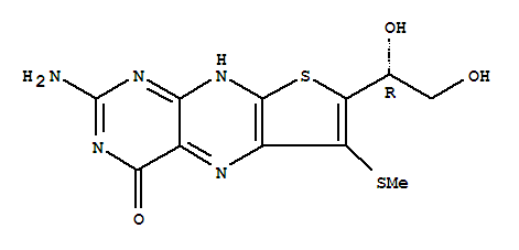 2-amino-7-(1,2-dihydroxyethyl)-6-methylsulfanyl-1H-thieno[3,2-g]pteridin-4-one