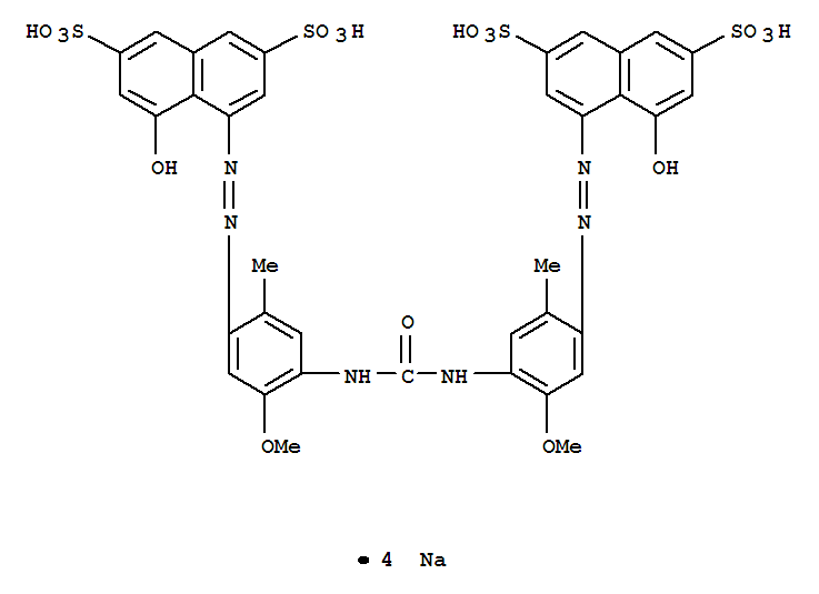 2,7-NAPHTHALENEDISULFONIC ACID 4,4'-[CARBONYLBIS[IMINO(5-METHOXY-2-METHYL-4,1-PHENYLENE)AZO]]BIS[5-HYDROXY-,TETRASODIUM SALT