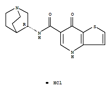 N-[(8R)-1-azabicyclo[2.2.2]oct-8-yl]-2-oxo-9-thia-5-azabicyclo[4.3.0]n ona-3,7,10-triene-3-carboxamide hydrochloride