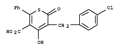 3-CHLORBENZYL-4-HYDROXY-5-KARBOXY-6-PHENYL-THIA-A-PYRON