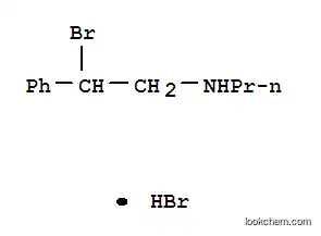 Molecular Structure of 19491-72-6 (Phenethylamine, beta-bromo-N-propyl-, hydrobromide)