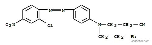 Molecular Structure of 19649-68-4 (3-[p-[(2-chloro-4-nitrophenyl)azo]-N-phenethylanilino]propiononitrile)