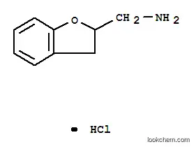 Molecular Structure of 19997-54-7 (2-Benzofuranmethanamine,2,3-dihydro-, hydrochloride (1:1))