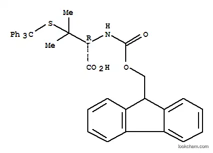 Molecular Structure of 201531-88-6 (Fmoc-S-Trityl-L-penicillamine)