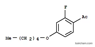 Molecular Structure of 203066-99-3 (2'-FLUORO-4'-N-PENTYLOXYACETOPHENONE)