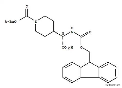 4-Piperidineaceticacid, 1-[(1,1-dimethylethoxy)carbonyl]-a-[[(9H-fluoren-9-ylmethoxy)carbonyl]amino]-, (aS)-