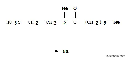 Molecular Structure of 20461-70-5 (sodium 2-(decanoyl-methyl-amino)ethanesulfonate)