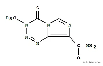 Molecular Structure of 208107-14-6 (TEMOZOLOMIDE-D3)
