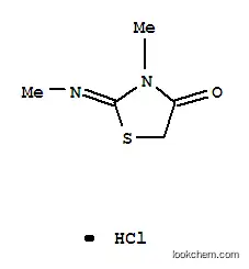 Molecular Structure of 2087-56-1 (3-methyl-2-(methylimino)thiazolidin-4-one monohydrochloride)