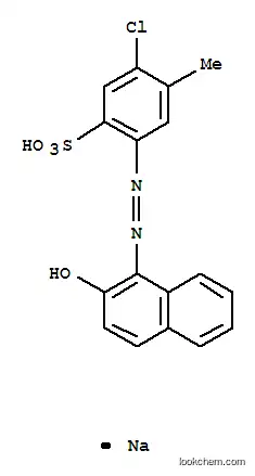Molecular Structure of 2092-56-0 (sodium 5-chloro-2-(2-hydroxy-1-naphthylazo)toluene-4-sulfonate)