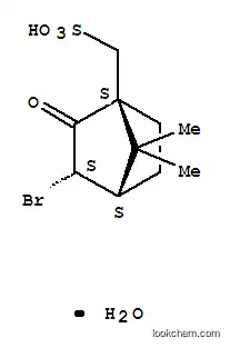 Molecular Structure of 209736-59-4 ([(1S)-ENDO]-(+)-3-BROMO-10-CAMPHORSULFONIC ACID MONOHYDRATE)
