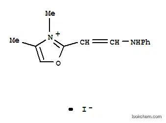 Molecular Structure of 21034-17-3 (3,4-dimethyl-2-[2-(phenylamino)vinyl]oxazolium iodide)