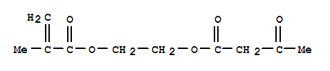 Molecular Structure of 21282-97-3 (Butanoic acid, 3-oxo-,2-[(2-methyl-1-oxo-2-propen-1-yl)oxy]ethyl ester)
