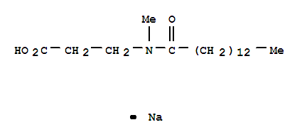 sodium N-methyl-N-(1-oxotetradecyl)-beta-alaninate