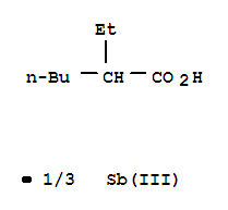 Hexanoic acid,2-ethyl-, antimony(3+) salt (3:1)