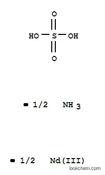 Molecular Structure of 21995-34-6 (ammonium neodymium(3+) disulphate)