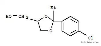 Molecular Structure of 2208-27-7 ([2-(4-chlorophenyl)-2-ethyl-1,3-dioxolan-4-yl]methanol)