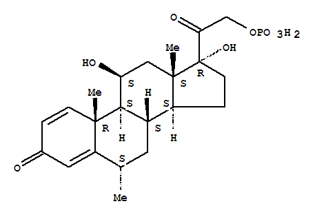 [2-[(6S,8S,9S,10R,11S,13S,14S,17R)-11,17-dihydroxy-6,10,13-trimethyl-3-oxo-7,8,9,11,12,14,15,16-octahydro-6H-cyclopenta[a]phenanthren-17-yl]-2-oxoethyl] dihydrogenphosphate