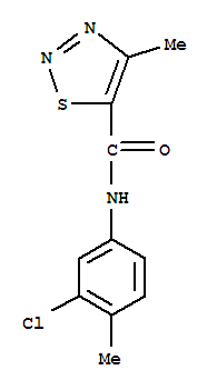 1,2,3-Thiadiazole-5-carboxamide,N-(3-chloro-4-methylphenyl)-4-methyl-