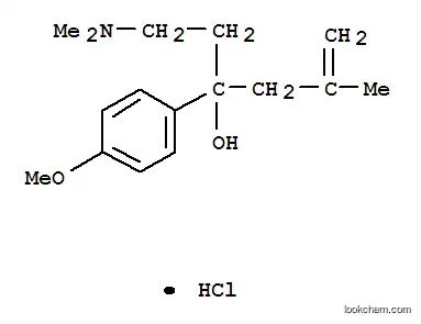 Molecular Structure of 2238-81-5 (alpha-(2-(Dimethylamino)ethyl)-p-methoxy-alpha-(2-methylallyl)benzyl a lcohol hydrochloride)