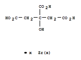 Bis-citric acid diethyl ester n-propionate zirconium chelate