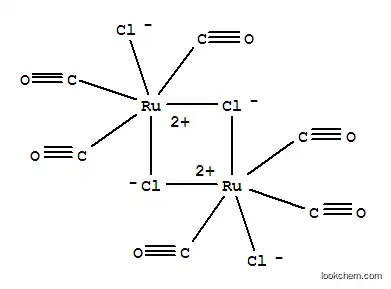 Molecular Structure of 22941-53-3 (Hexacarbonyldi(chloro)dichlorodiruthenium(II))
