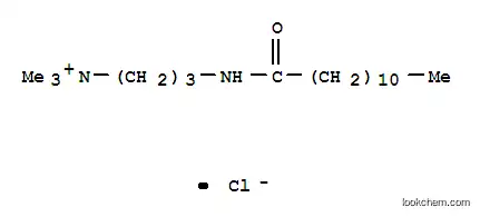 Molecular Structure of 22981-54-0 (trimethyl-3-[(1-oxododecyl)amino]propylammonium chloride)
