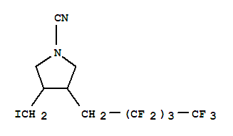 1-Pyrrolidinecarbonitrile,3-(iodomethyl)-4-(2,2,3,3,4,4,5,5,5-nonafluoropentyl)- 231285-91-9