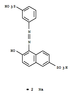 2-Naphthalenesulfonicacid, 6-hydroxy-5-[2-(3-sulfophenyl)diazenyl]-, sodium salt (1:2)(2347-72-0)