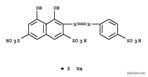 2,7-Naphthalenedisulfonicacid, 4,5-dihydroxy-3-[2-(4-sulfophenyl)diazenyl]-, sodium salt (1:3)
