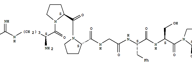 N5-(Diaminomethylene)-L-ornithyl-L-prolyl-L-prolylglycyl-L-phenylalanyl-L-seryl-L-proline CAS No.23815-87-4