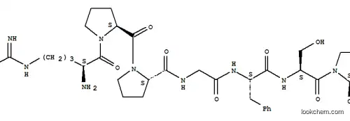 Molecular Structure of 23815-87-4 (H-ARG-PRO-PRO-GLY-PHE-SER-PRO-OH ACETATE SALT)