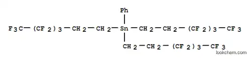 Molecular Structure of 240497-36-3 (TRIS(1H,1H,2H,2H-PERFLUOROHEXYL)PHENYLTIN)