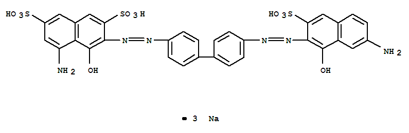 2,7-Naphthalenedisulfonicacid,5-amino-3-[2-[4'-[2-(7-amino-1-hydroxy-3-sulfo-2-naphthalenyl)diazenyl][1,1'-biphenyl]-4-yl]diazenyl]-4-hydroxy-,sodium salt (1:3)