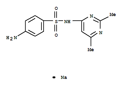 Benzenesulfonamide,4-amino-N-(2,6-dimethyl-4-pyrimidinyl)-, sodium salt (1:1)