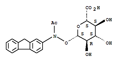 b-D-Glucopyranuronic acid,1-O-(acetyl-9H-fluoren-2-ylamino)- (9CI)