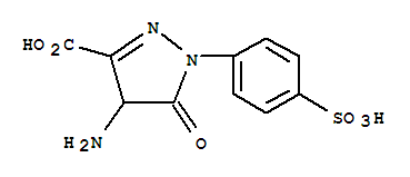 1H-Pyrazole-3-carboxylicacid, 4-amino-4,5-dihydro-5-oxo-1-(4-sulfophenyl)-